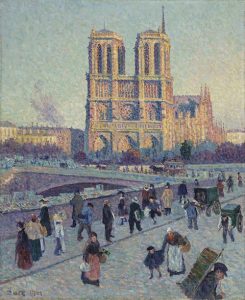 Painting of Notre Dame de Paris by Maximillian Luce