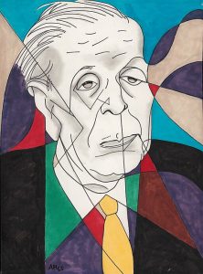 Jorge Luis Borges, 1965 - Adolf Hoffmeister